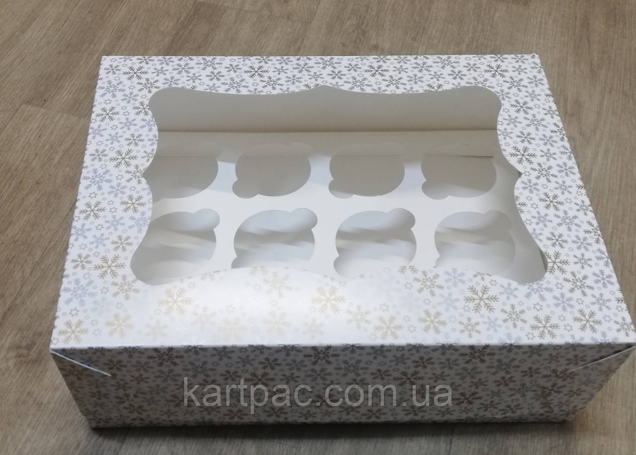 Коробка на 12 капкейків 330х255х110