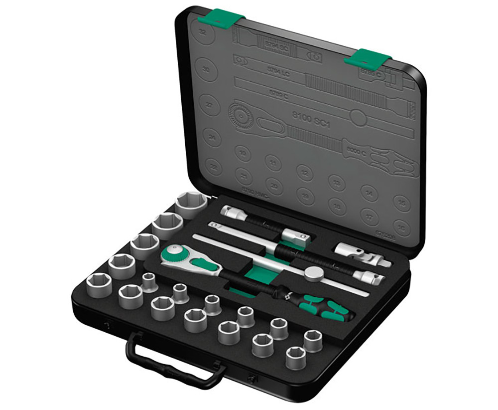 Набір інструменту Wera 24273 Zyklop Speed 1/2" (37 предметів)