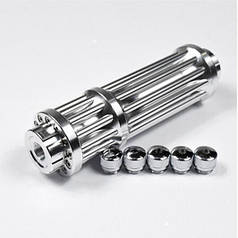 Потужна лазерна указка в кейсі HLV Blue Laser B017 50000mW Срібляста (N006229)