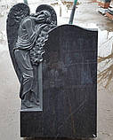 Пам’ятники з граніту з ангелом в Україні. Пам’ятники у формі ангела. Пам’ятник ангел No14, фото 3