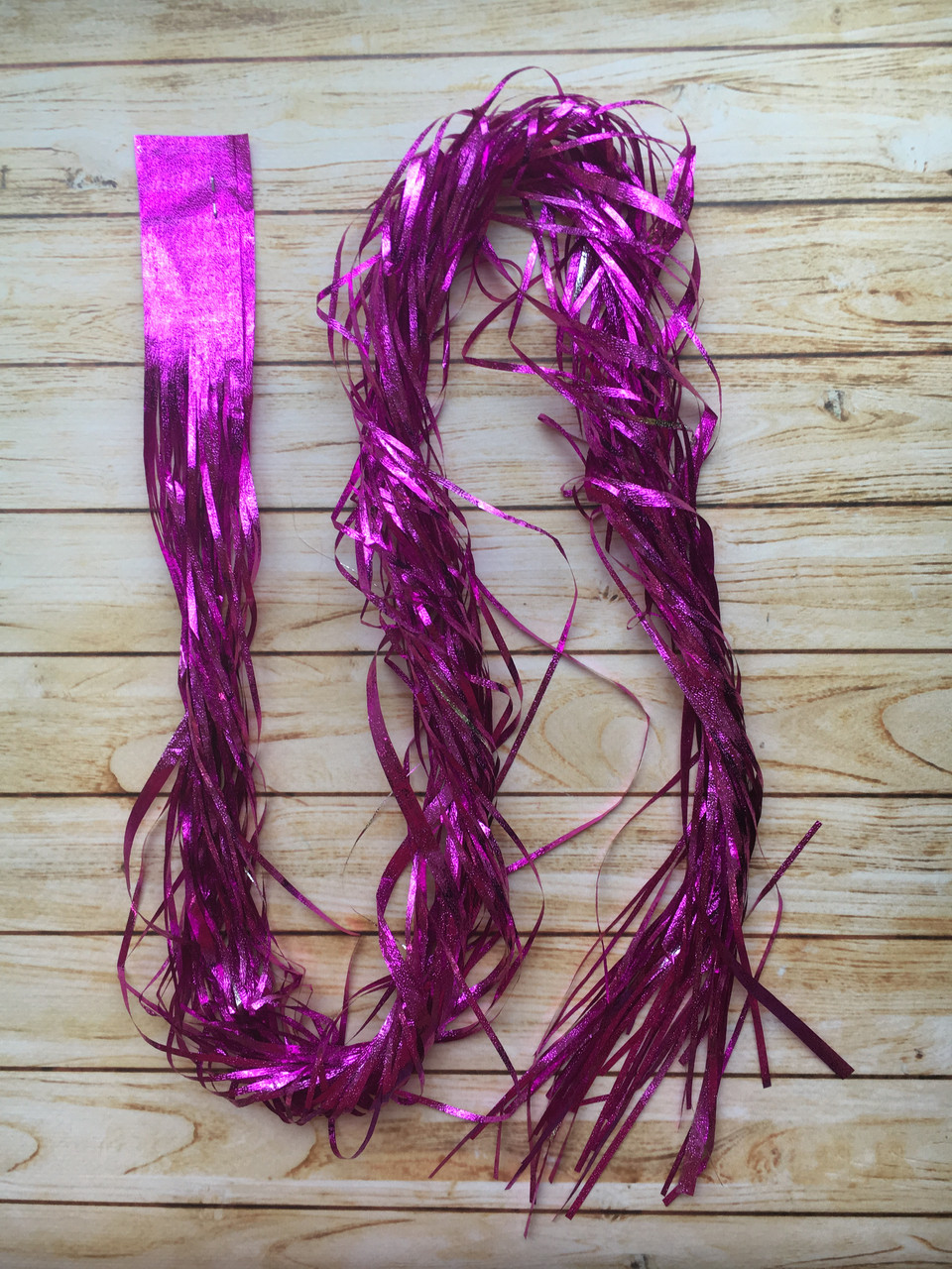 🔥 Вау! Малиновий Новорічний різаний дощик 1,2 м, голографічний