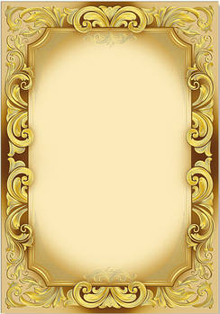 Бланк універсальний з тисненням золотою фольгою