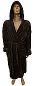 Банний Халат чоловічий коричневий (XL,L)