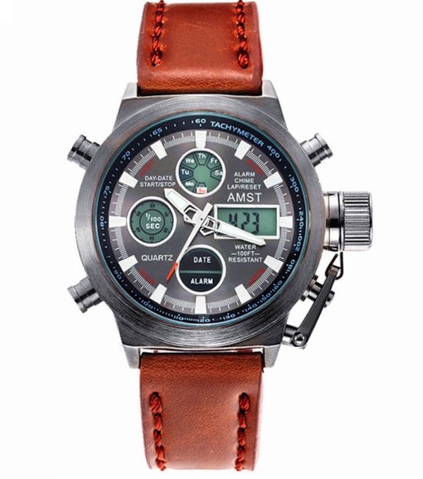 AMST  Чоловічий спортивний годинник AMST Mountain Brown 1233
