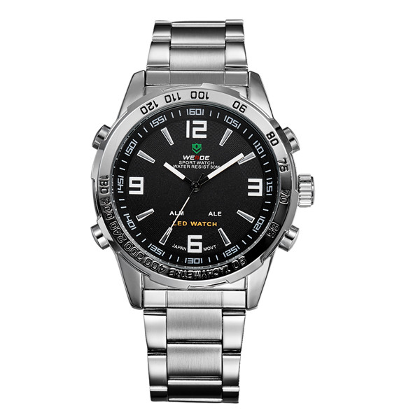 Weide  Чоловічий спортивний годинник Weide Standart Silver 1506