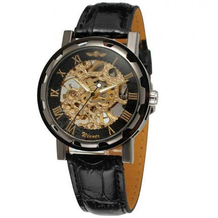 Winner Чоловічий годинник скелетон механические Winner Chocolate 7231, фото 1