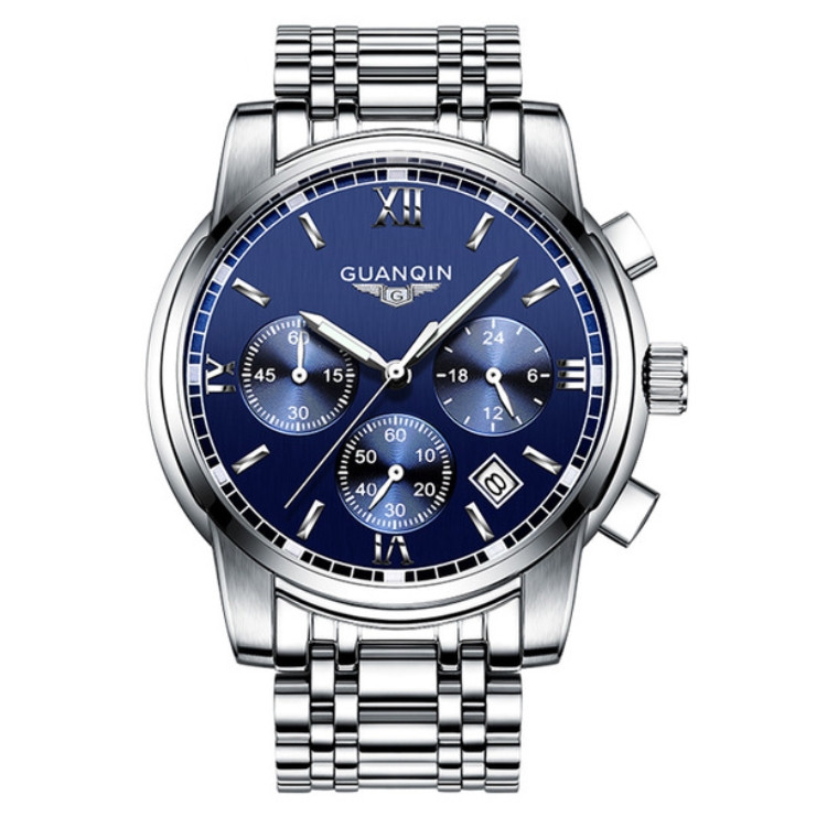Guanquin Чоловічий годинник Guanquin Liberty Blue 8802