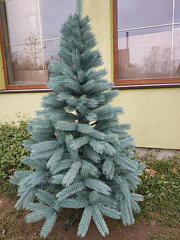 Ялинка штучна, лита "Буковельська" 1,8 м, блакитна + Подарунок, Гірлянда
