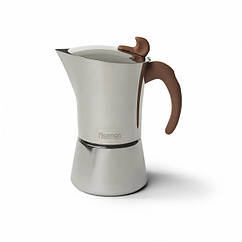 Гейзерна кавоварка на 4 порції з індукційним дном 14х10х16см/240мл з нержавіючої сталі Fissman