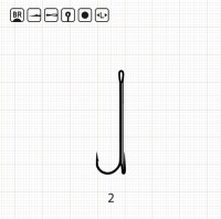 Двійник Scorpion EX LONG SHANK DOUBLE / 2 BR (100 шт. уп.)