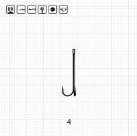 Двійник Scorpion EX LONG SHANK DOUBLE / 4 BR (100 шт. уп.)