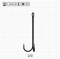 Двійник Scorpion EX LONG SHANK DOUBLE / 2/0 BR (100 шт. уп.)