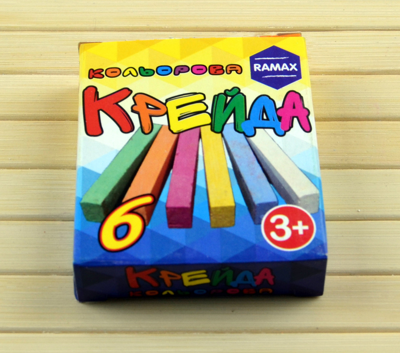 Крейда кольорова 6 кол. квадратна "RAMAX" КК-1406 KNZ