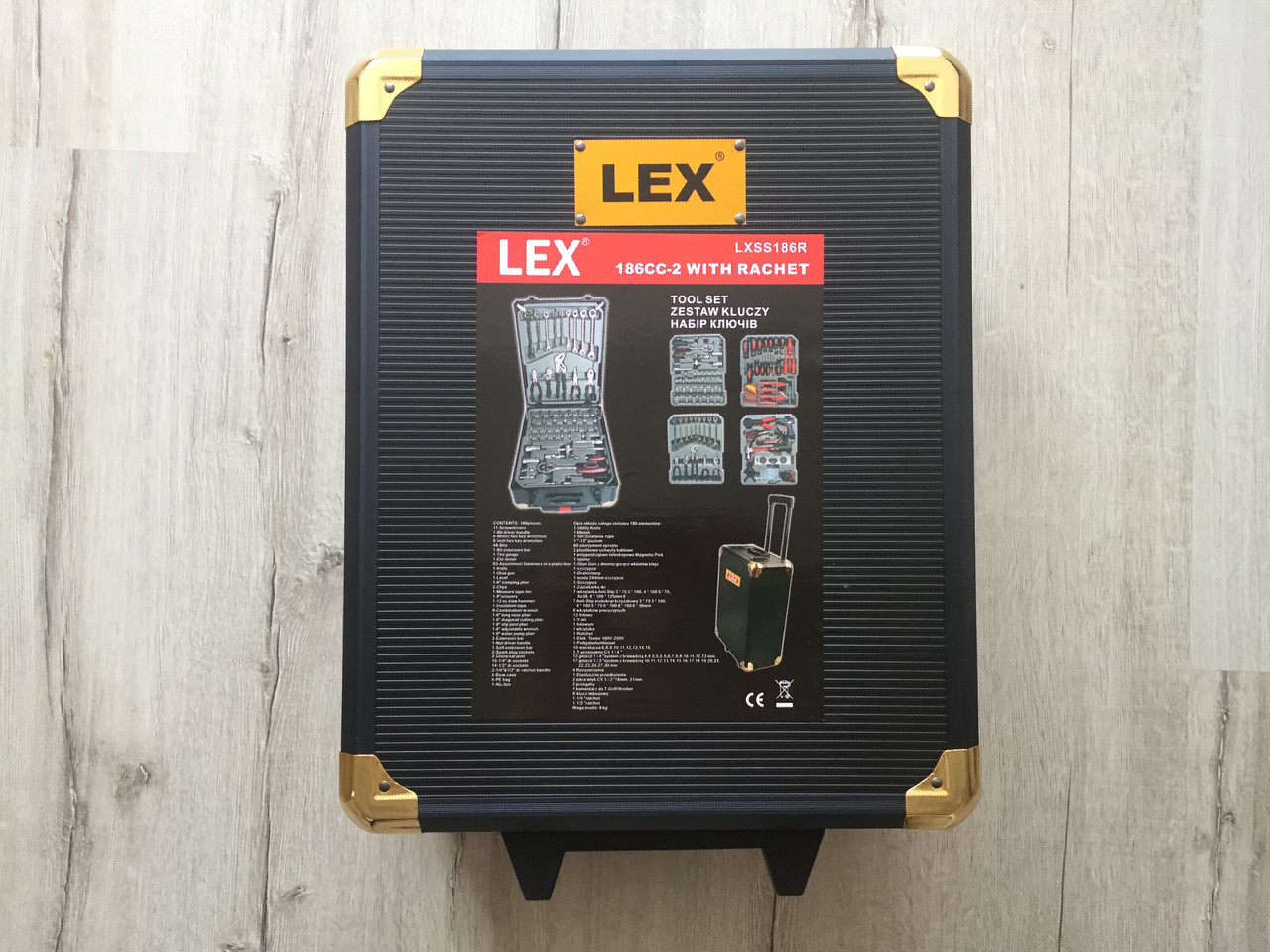 Валіза інструментів, ключів LEX 186CC-2 186 предметів