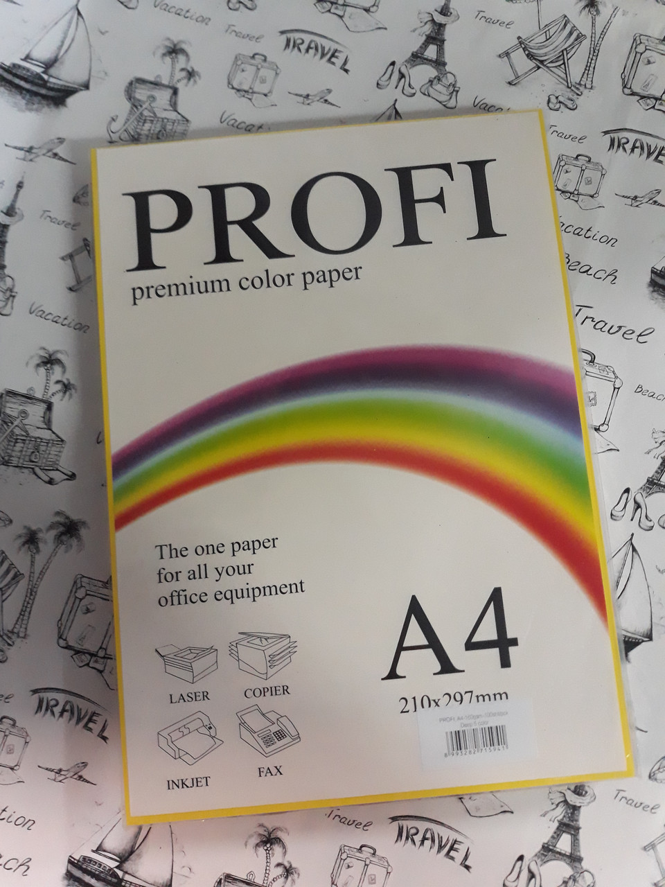 Картон цветной для принтера А4 Profi PREMIUM 160 мкн 210*297 мм 100 ...