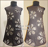 Сукня для дівчинки оригінального дизайну з натурального льону 104, фото 7