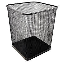 Кошик для паперів квадратний "270x300" металева сіточка, чорна