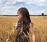 Сукня для дівчинки оригінального дизайну з натурального льону 152, фото 6