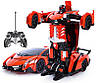 Машинка трансформер Car Robot з пультом Червоний, фото 3
