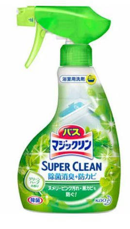 Піниться миючий засіб для ванної кімнати КАО "Magiclean" Super Clean з ароматом зелені 380 мл (347695), фото 1