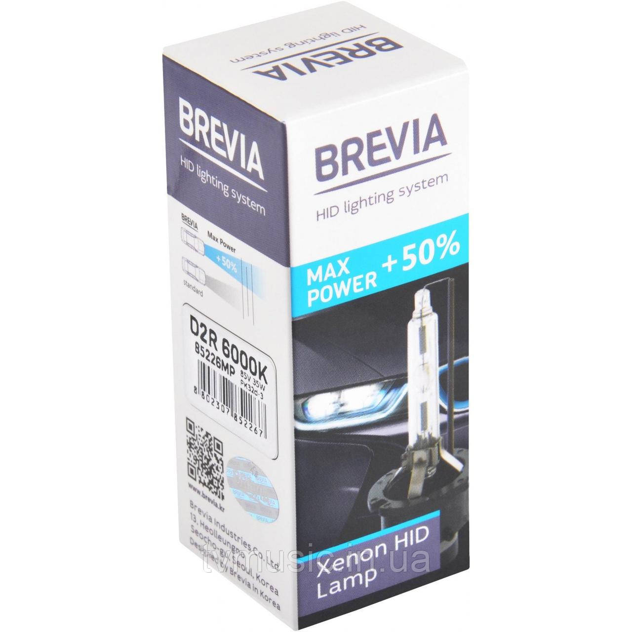 Ксенонова лампа BREVIA Max Power +50% D2R 85V 35 W 6000 K