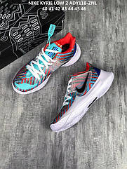 Eu36-45 Nike Kyrie Low 2 Aqua Light Black White чоловічі жіночі баскетбольні кросівки