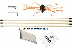 Набір для чищення димоходу HANSA TORNADO роторний (10 ручок )