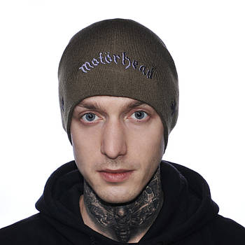 Шапка з вишивкою Motorhead олива