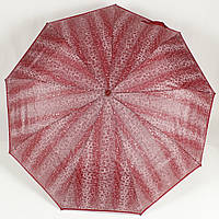 Зонт женский складной полуавтомат бордовый Calm Rain
