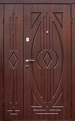 Вхідні металеві полуторні двері в Одесі "Портала" (Люкс RAL) ― модель Асторія