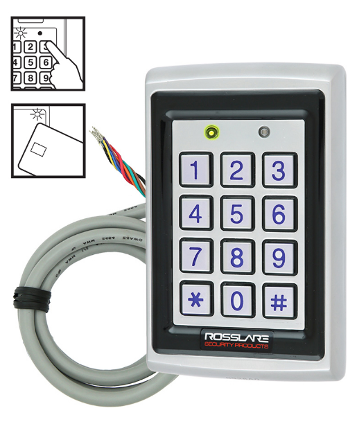 Контролер ROSSLARE AC-Q42SB автономний антивандальний зовнішній код + картка (Ізраїль)