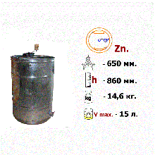 Медогонка оцинкована 2-х рамкова поворотна рамка Дадан, ремінна передача.