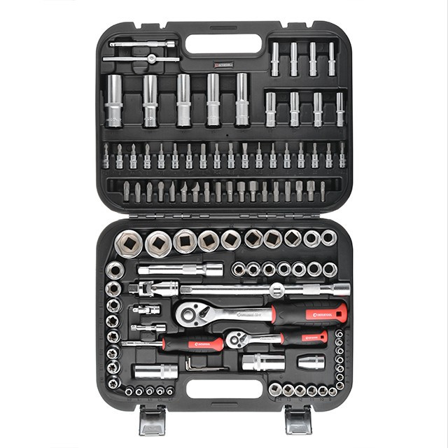 Набір інструментів 110 од. STORM, 1/2", 1/4", Сг-V INTERTOOL ET-8110