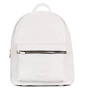 Жіночий шкіряний рюкзак Poolparty XS (білий), фото 2