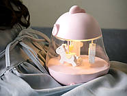 Музичний нічник "Карусель" (рожевий), фото 2