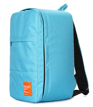 Рюкзак для ручної поклажі PoolParty HUB (блакитний) — Ryanair / Wizz Air / МАУ