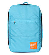 Рюкзак для ручної поклажі PoolParty HUB (блакитний) — Ryanair / Wizz Air / МАУ, фото 2