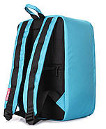 Рюкзак для ручної поклажі PoolParty HUB (блакитний) — Ryanair / Wizz Air / МАУ, фото 3