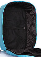 Рюкзак для ручної поклажі PoolParty HUB (блакитний) — Ryanair / Wizz Air / МАУ, фото 4
