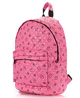 Женский стеганый болоньевый рюкзак с уточками The One Ducks (розовый)