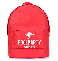 Молодежный рюкзак Poolparty Oxford (красный)