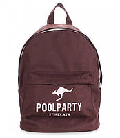 Молодежный рюкзак Poolparty Oxford (коричневый)