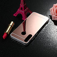 Чохол Mirror case для Huawei P30 Lite / Nova 4e силікон дзеркальний рожеве золото