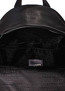 Жіночий шкіряний рюкзак Poolparty Rockstar (чорний), фото 4