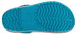 Жіночі Крокс Сабо Crocs Crosband Бірюзового кольору, фото 2