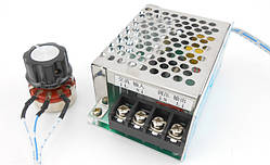 Регулятор напруги, диммер 220В 4000Вт в металевому корпусі з виносним регулятором