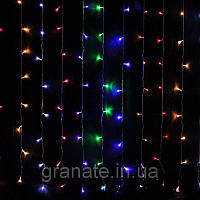 Гірлянда Штора 2*2 м, різнокольорова LED 200