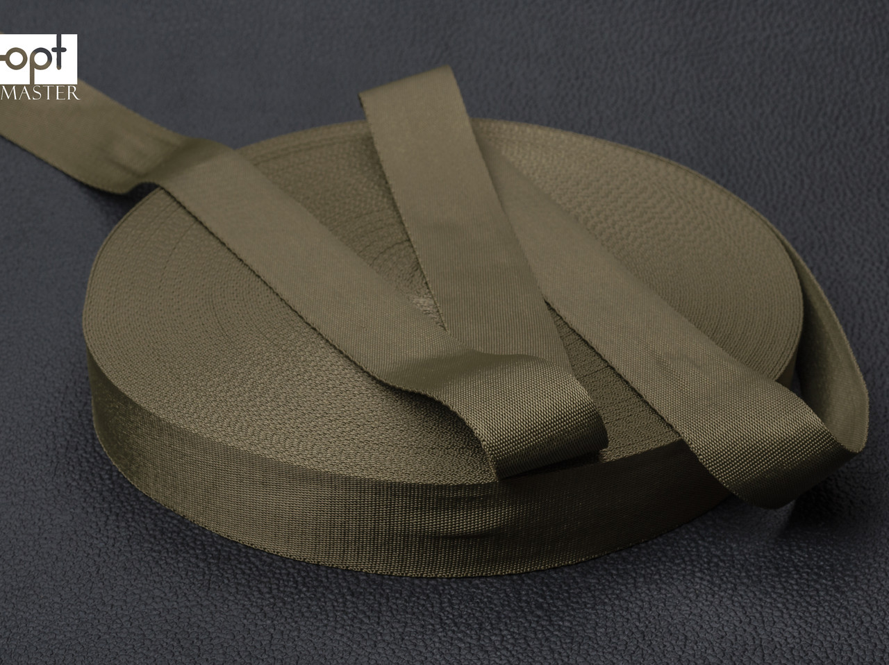 Стрічка ремінна, ширина 25мм, густину 20 г/м2, кол. хакі, фото 1