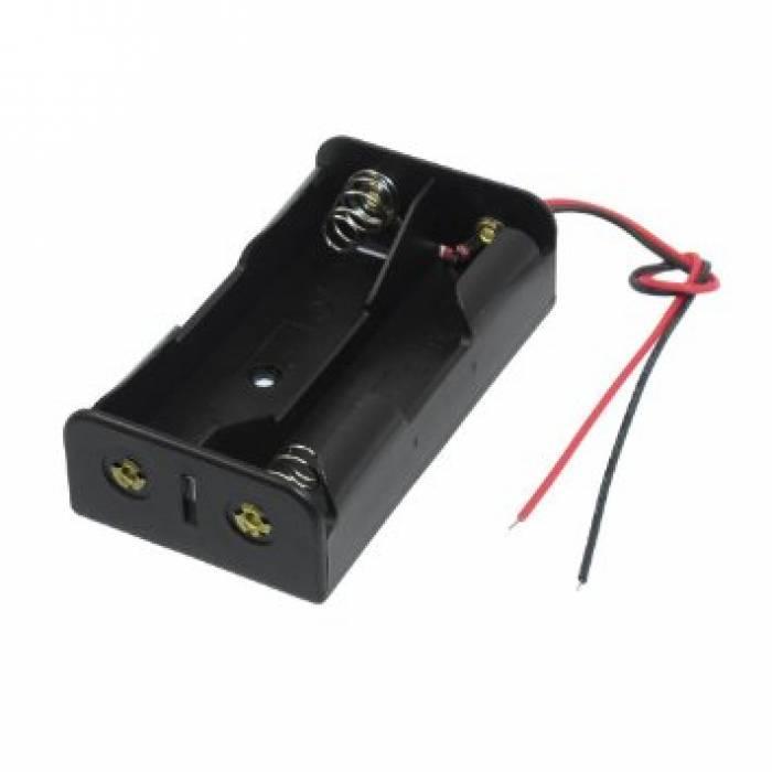 Бокс на 2 акумулятори 18650 7,4 В, живлення Arduino