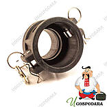 З'єднання Camlock тип B з зовнішньою різьбою 1 1/4" (1 1/4"), фото 3